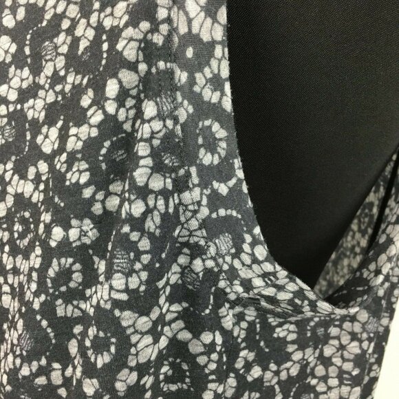 Theory Tank Top Womens L Floral Cowl Drape Neck Casual Workwear Office - Picture 6 of 12